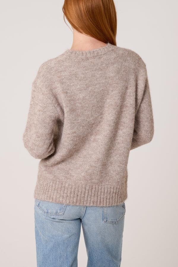Qed London Embellished Heart Knit Jumper