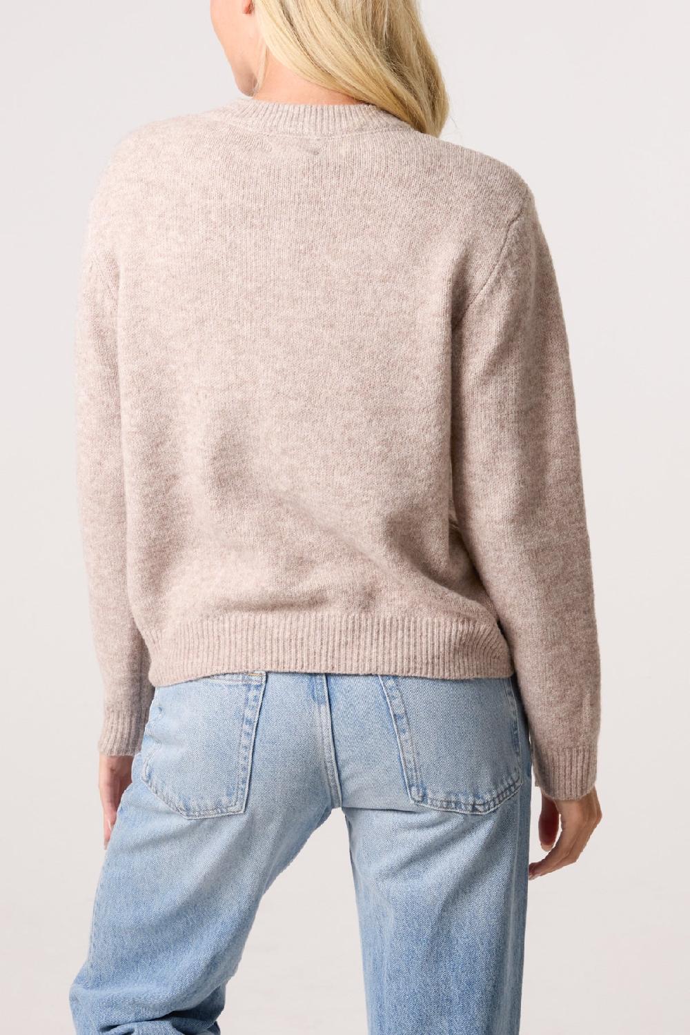 Qed London Embroidered School Bear Knit Jumper