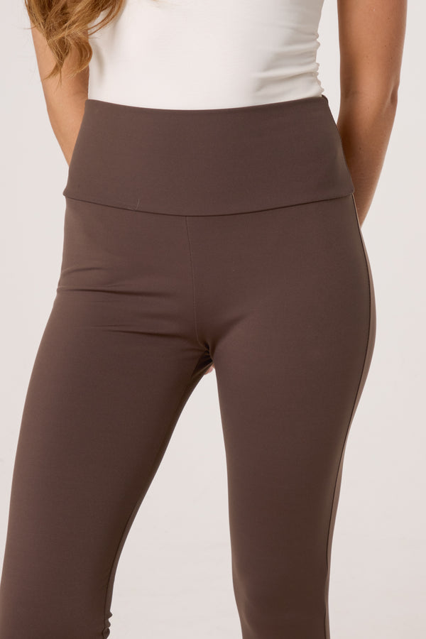 Qed London Fleece-Lined Wide Waistband Legging