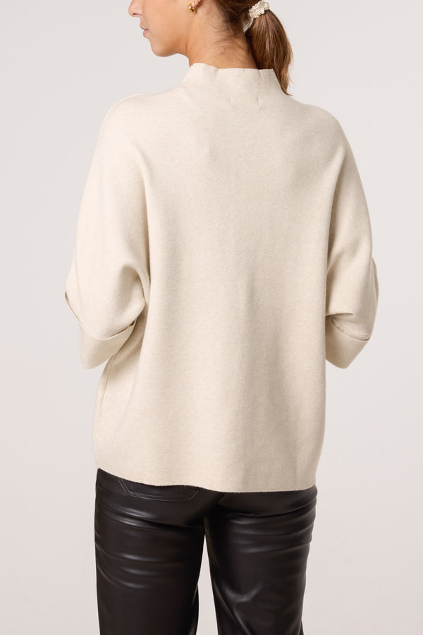 Qed London Flocking Rhinestone Circle Jumper