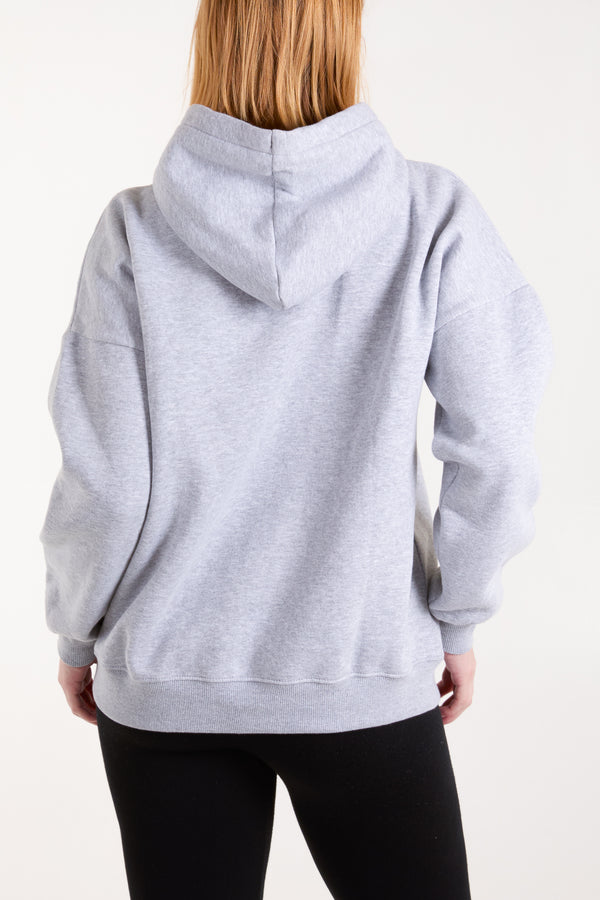 Qed London Flocking 'Sport Studio' Logo Hoodie