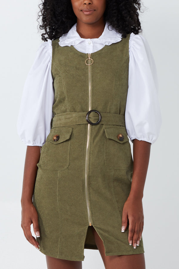 qed london Front Zip Cord Mini Dress