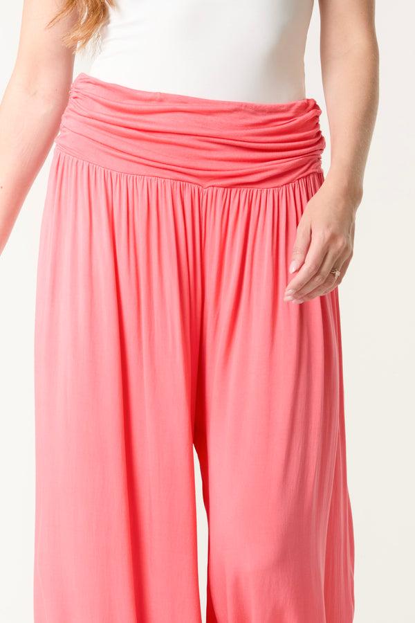 Qed London Harem Jersey Waistband Trousers