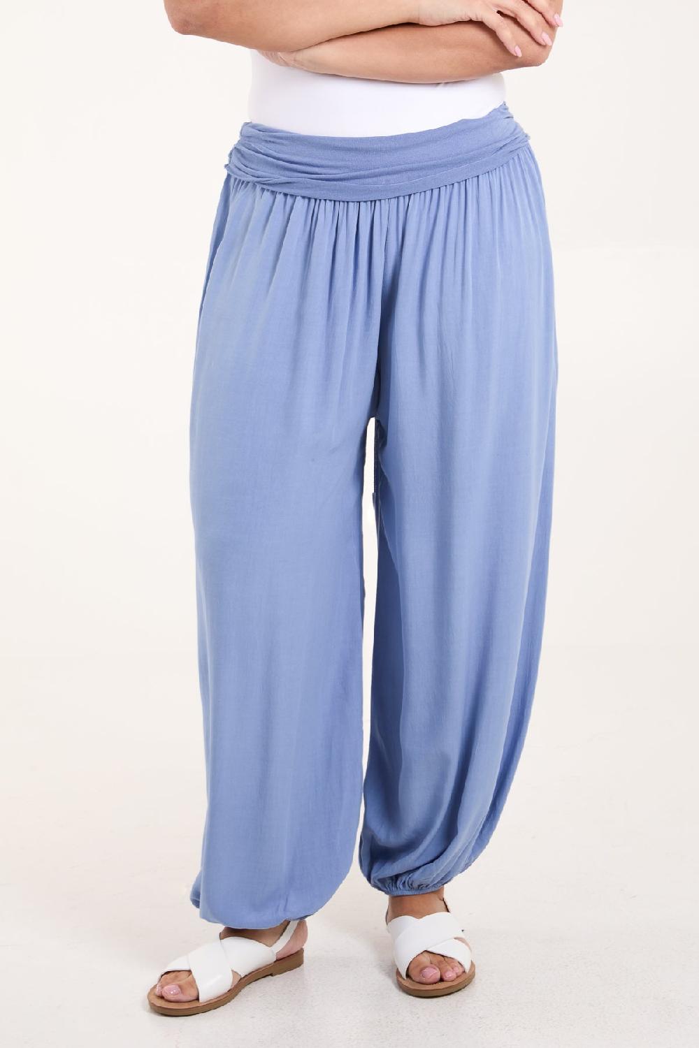 Qed London Harem Jersey Waistband Trousers