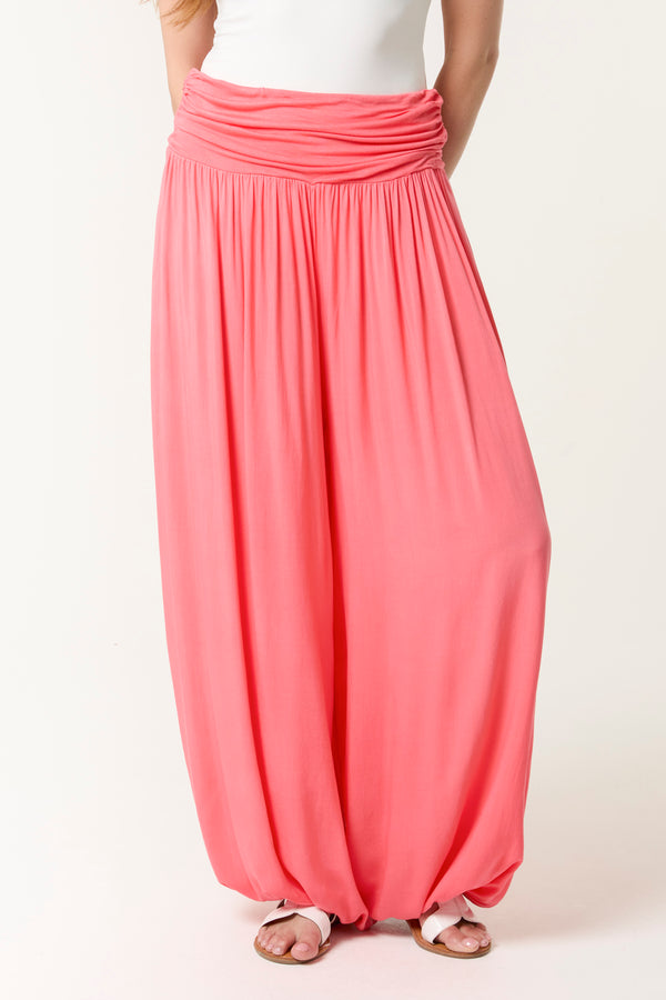 qed london Harem Jersey Waistband Trousers