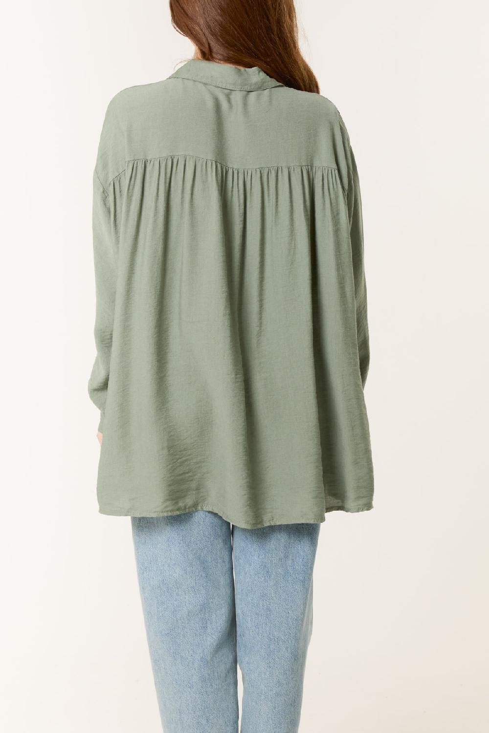 Qed London Heart Placement Long Sleeve Shirt