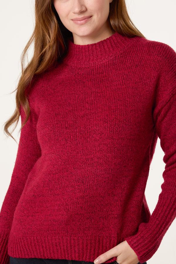 Qed London High Crew Neck Knit Jumper