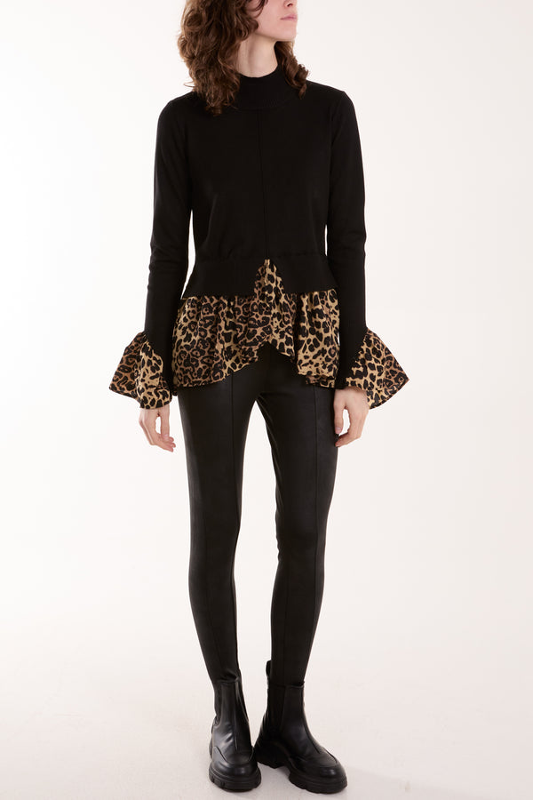 Qed London High Neck 2 In 1 Long Sleeve Jumper