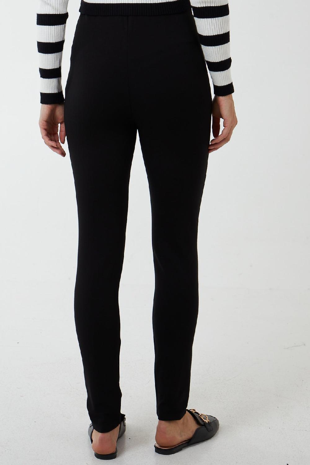 Qed London High Waisted Button Front Legging