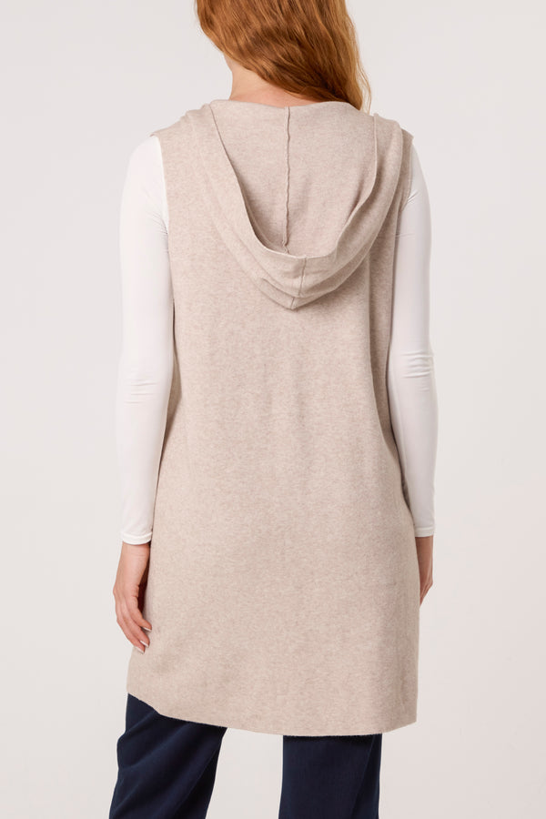 Qed London Hooded Gold Broch Waistcoat