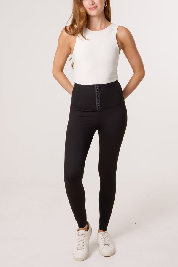 Qed London Hook & Eye Waistband Legging