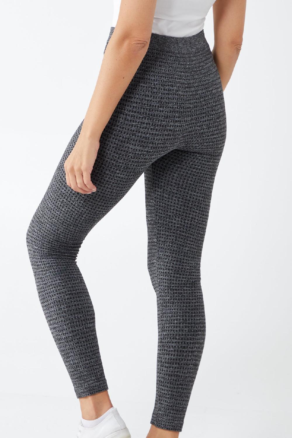 Qed London Jacquard Fleece Lined Leggings