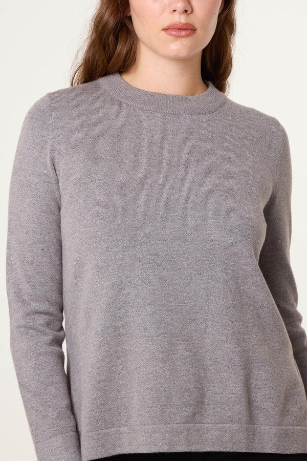 Qed London Knit Round Neck Jumper