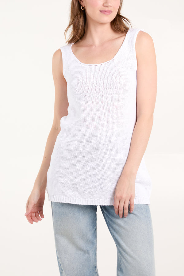 Qed London Knitted Bow Back Vest