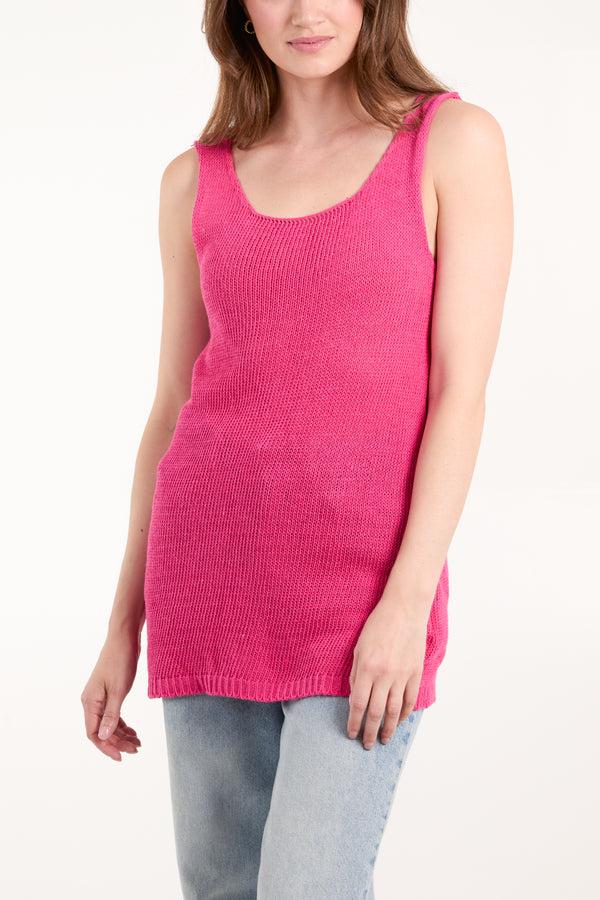 qed london Knitted Bow Back Vest