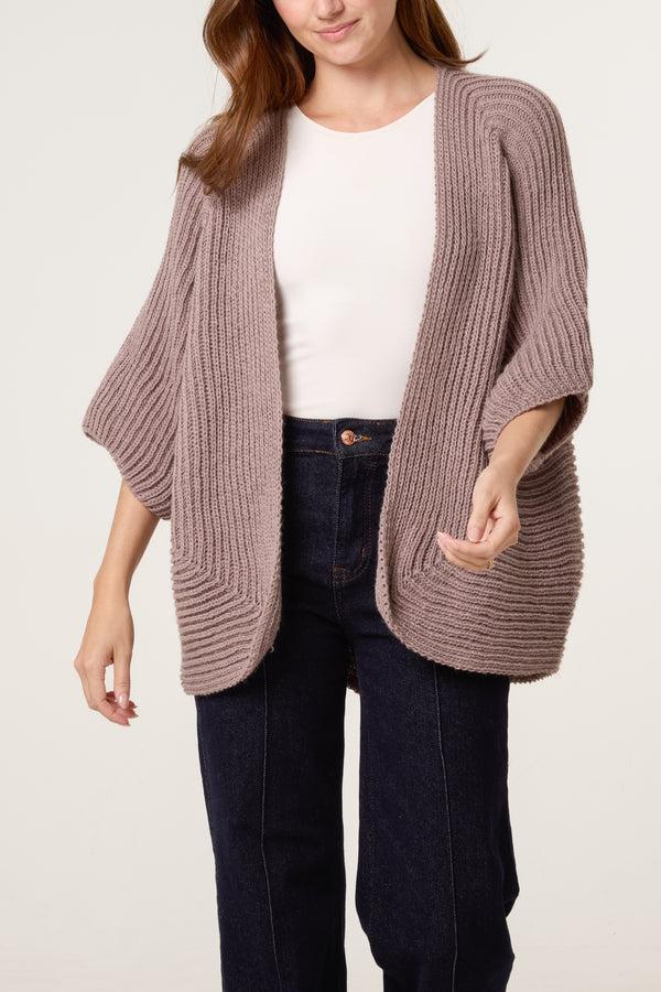 Qed London Knitted Kimono Jacket