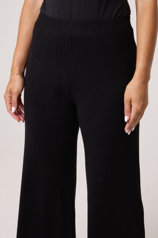 Qed London Knitted Wide Leg Trouser