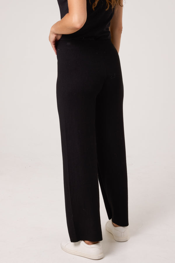 Qed London Knitted Wide Leg Trouser