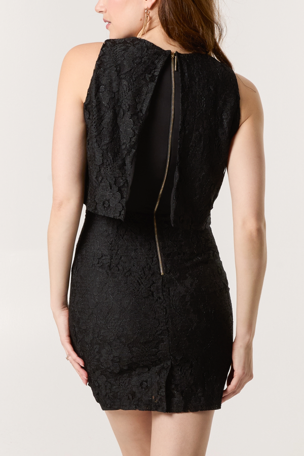 Qed London Lace Midi Dress