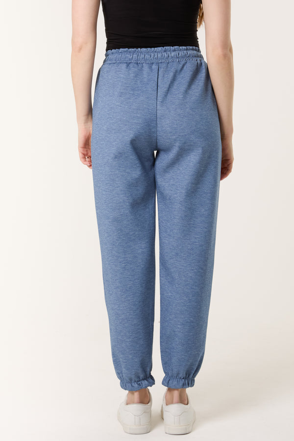 Qed London Leopard Bow Cuffed Joggers