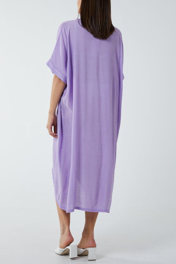 Qed London Lightweight Twist Detail Midaxi Dress