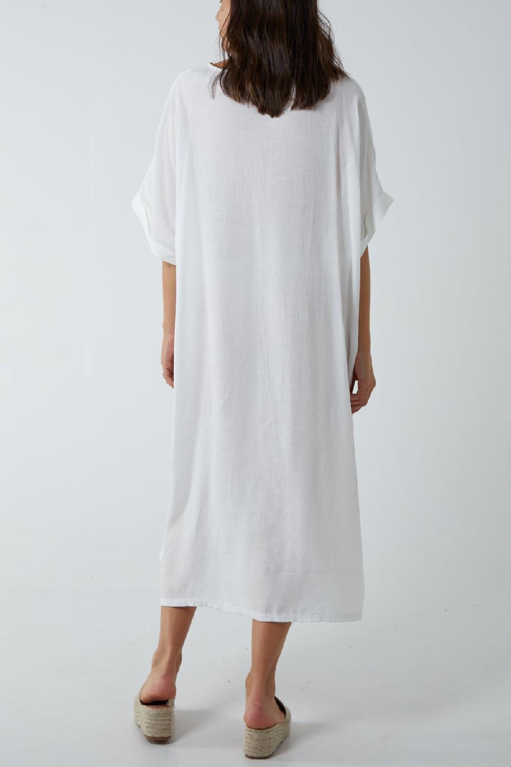 Qed London Lightweight Twist Detail Midaxi Dress