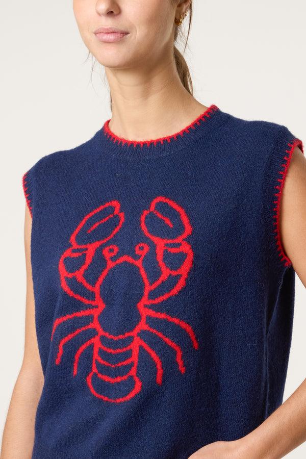 Qed London Lobster Stitch Hem Knit Vest