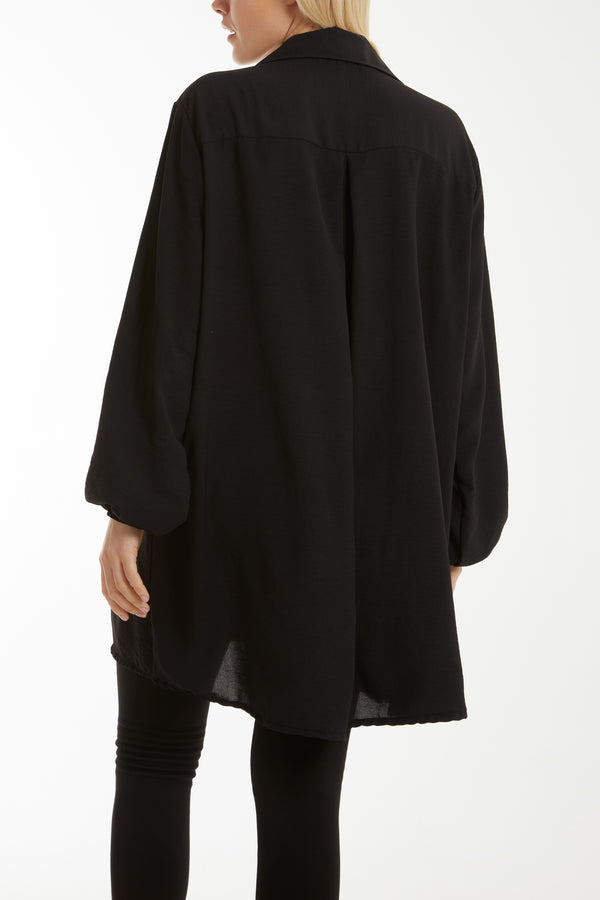 Qed London Long Line Classic Shirt