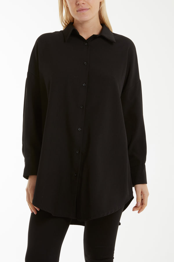 Qed London Long Line Classic Shirt