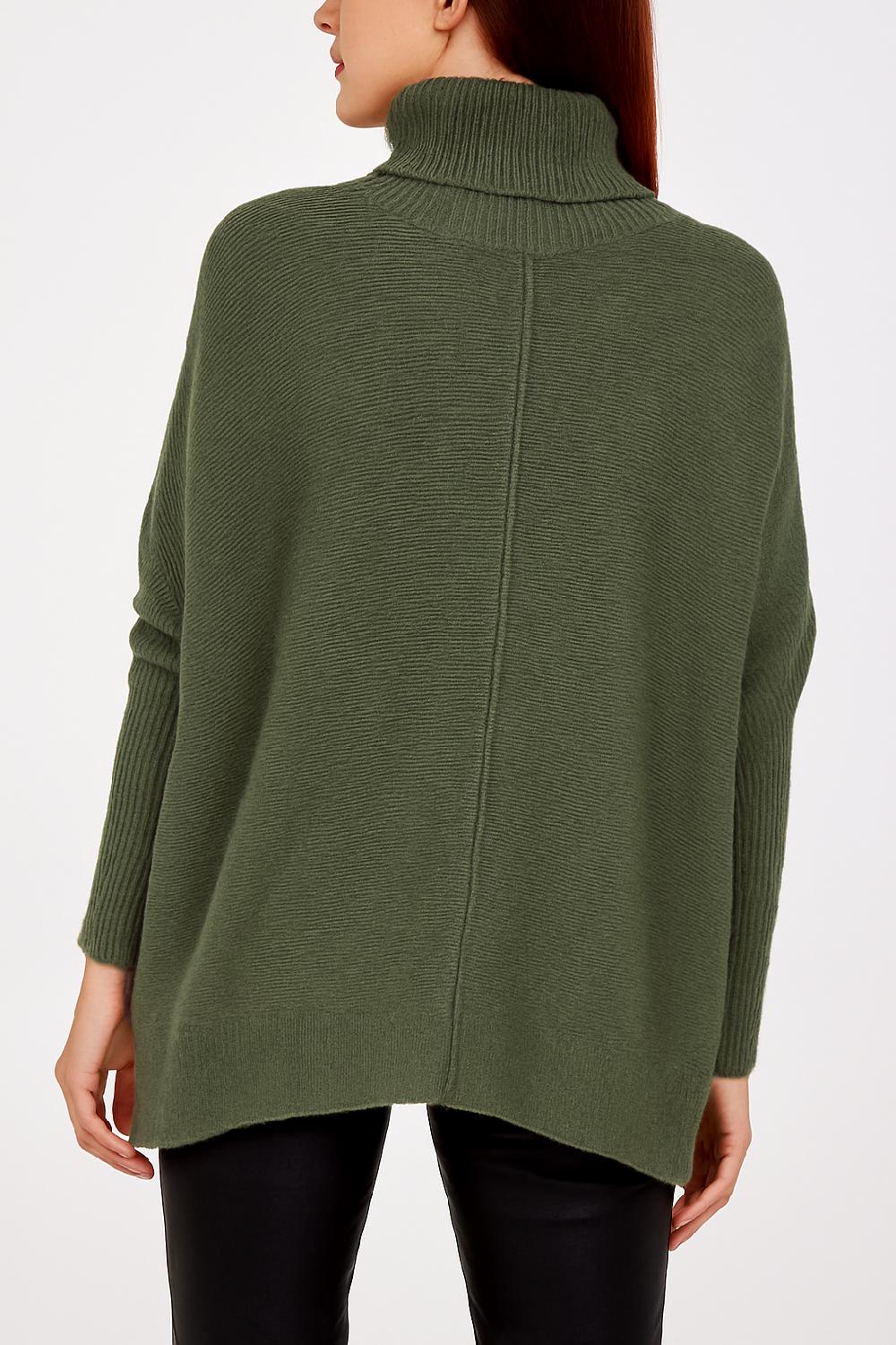 Qed London Long Sleeve Roll Neck Jumper