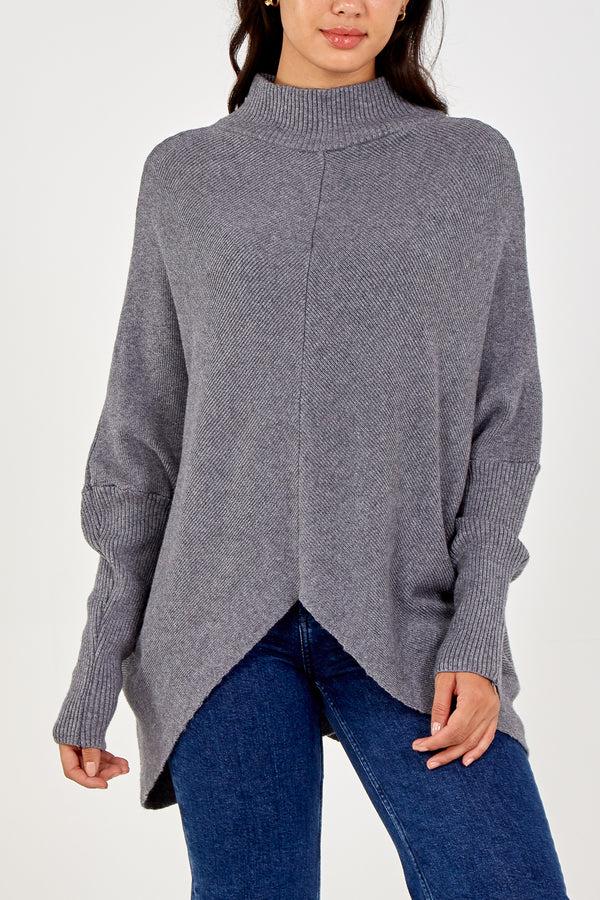 Qed London Long Sleeve Turtle Neck Jumper