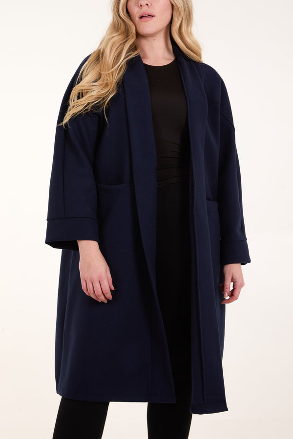 Qed London Longline Pockets Light Coat