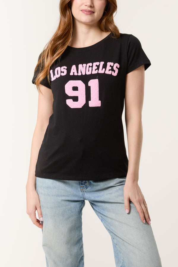 qed london "LOS ANGELES" Short Sleeve T-Shirt