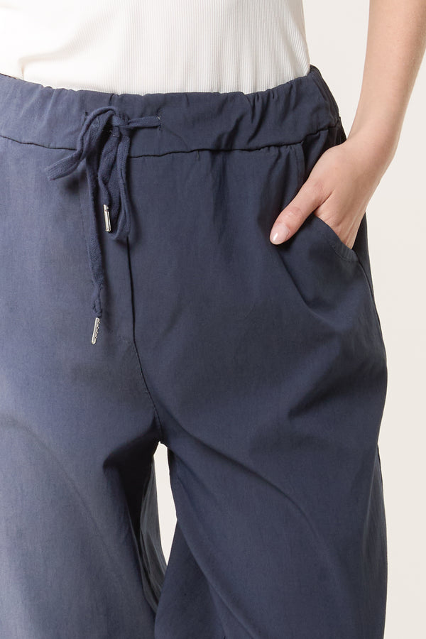 Qed London Magic Drawstring Wide Leg Trousers