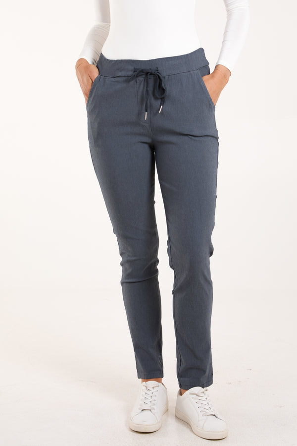 Qed London Magic Plain Smart Non-Crush Trouser