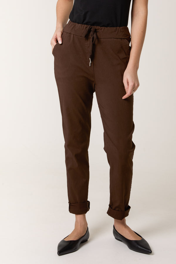 qed london Magic Plain Smart Non-Crush Trouser