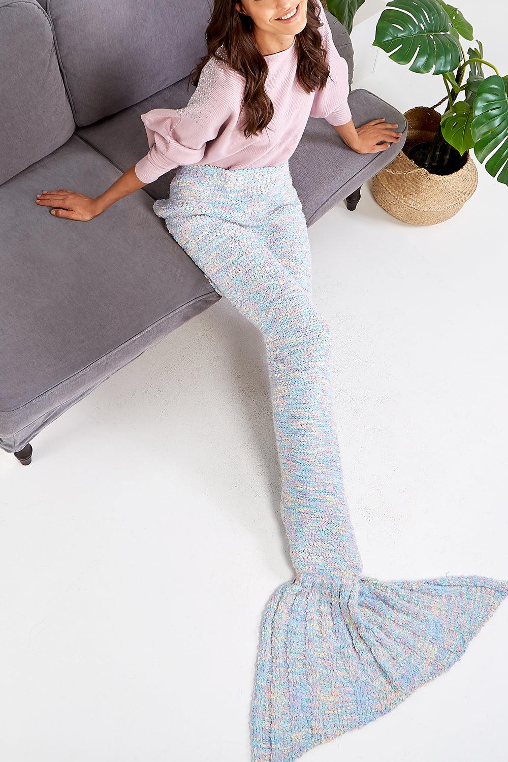 Qed London Mermaid Space Dye Boucle Blanket