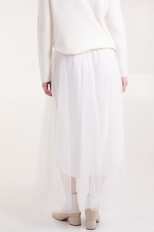 Qed London Mesh Maxi Skirt
