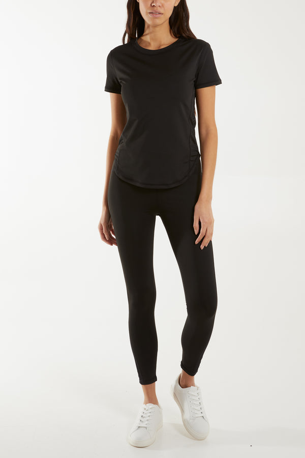 Qed London Mesh Side Activewear Leggings