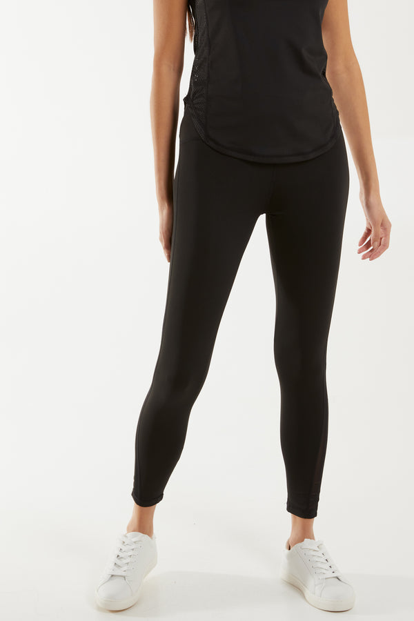 Qed London Mesh Side Activewear Leggings
