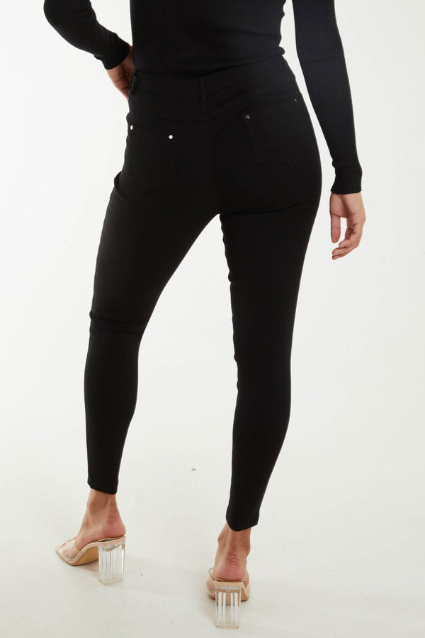 Qed London Mid Rise Skinny Ankle Jeans