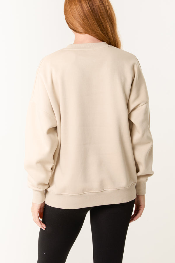 Qed London 'Mon Cheri' Snake Print Sweatshirt