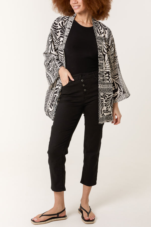 Qed London Multi Print Kimono