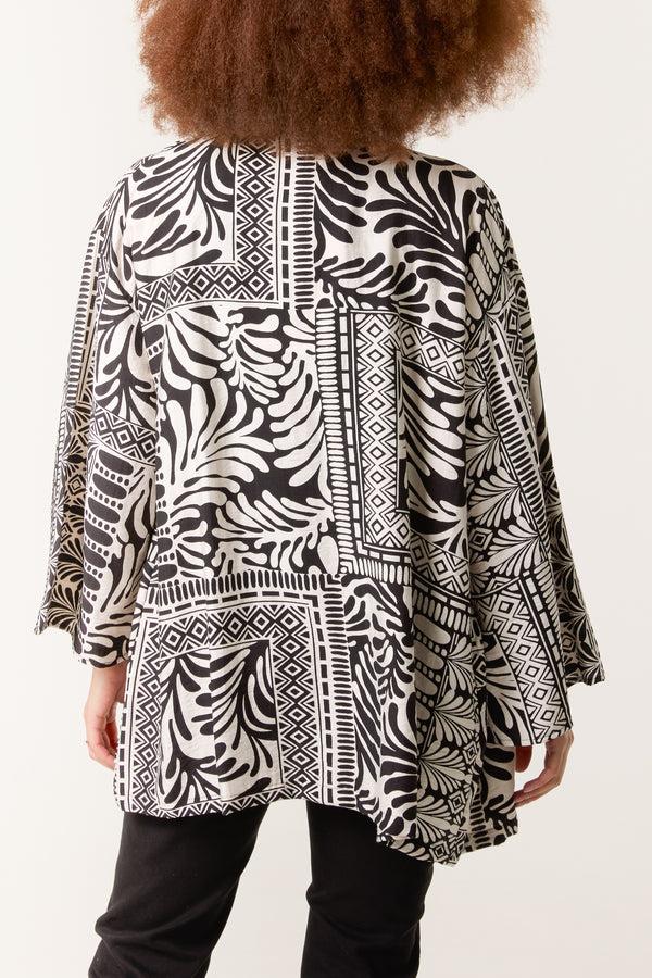 Qed London Multi Print Kimono