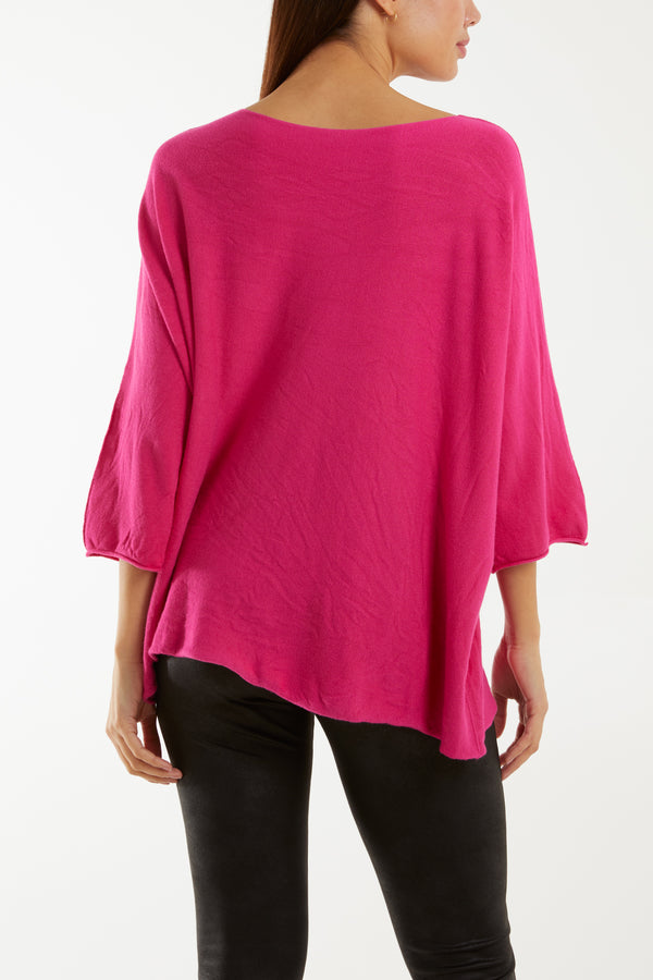 Qed London Multicolour Daisy 3/4 Sleeve Jumper