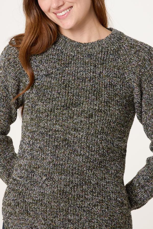 Qed London Multicolour Thick Knit Jumper