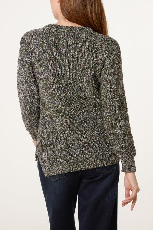 Qed London Multicolour Thick Knit Jumper