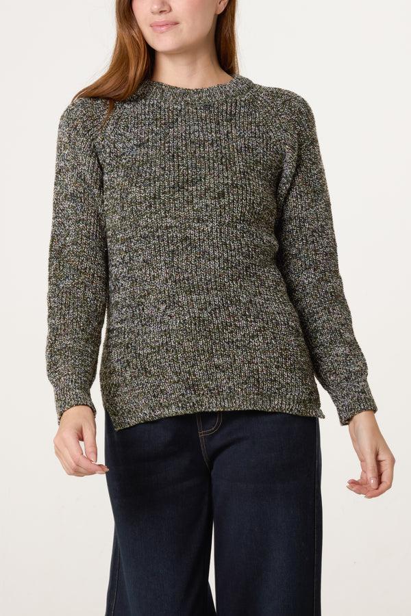 qed london Multicolour Thick Knit Jumper