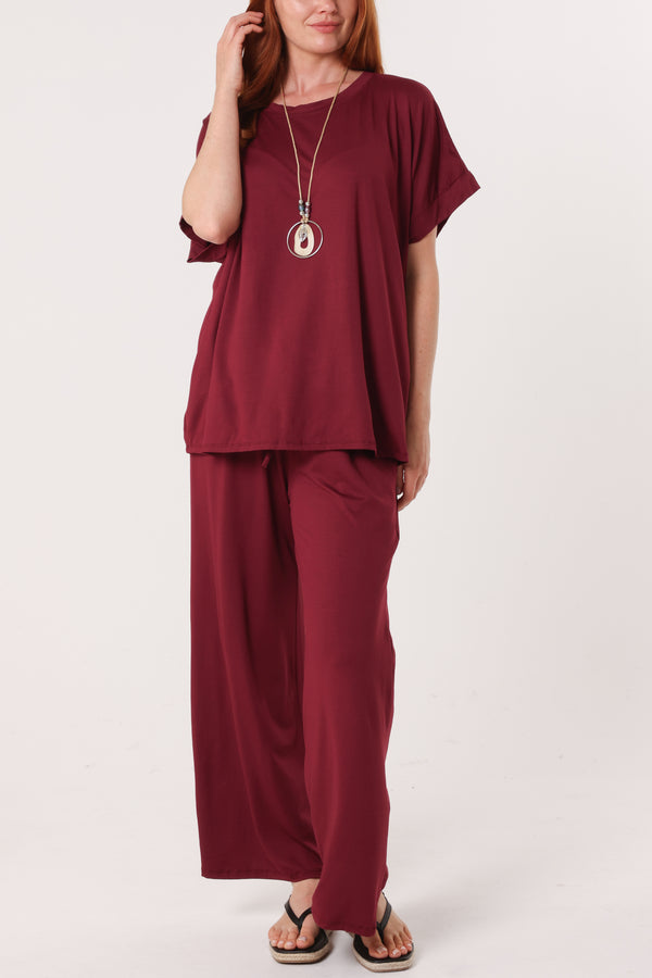 Qed London Necklace Jersey Co-Ord Set