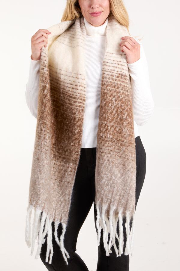 Qed London Ombré Brushed Scarf